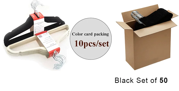 Discount 60% off 50 Pack Luxury Bulk Non-Slip Thin Slim Black Plastic Flocked Velvet Suit Clothes Hanger Wholesale.png