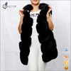 High Quality Ladies Fashion Black Real Fox Fur Gilet / Vests / Waistcoat For Garments