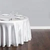 cheapest satin round skirting table cloth for wedding hotel restaurant home