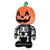 Airblown Inflatable Skeleton Boy with a Pumpkin as His Head -Halloween Holiday Decoration, 3.5-foot Tall