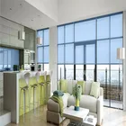 Roller shades blinds custom portable heat resistant perforated window shades