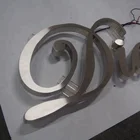 Factory price Any font style 3D stainless steel metal channel metal letter sign