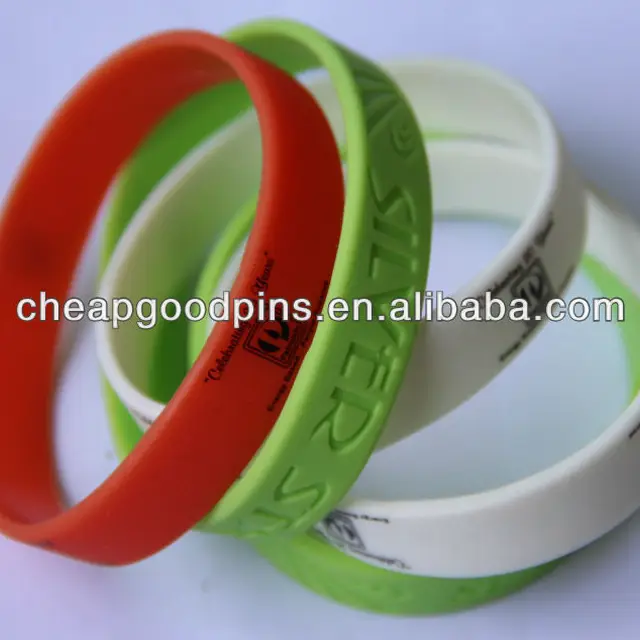 cheap custom personalized silicone wristband silicone bracelet