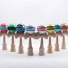 Wholesale high quality Baleros natural wooden spinning top toys