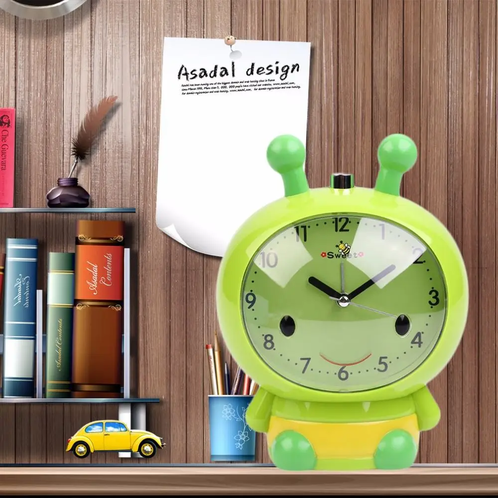 Little Bee Style Sweet Silent Alarm Clock Fashion Personality Lazy Gift For Student Children Alarm Clock Near Bed Necessary