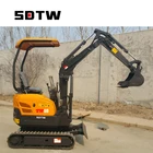 factory mini excavator 1.5 ton with yanmar engine for sale