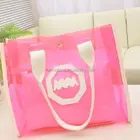 pvc bag/ big frosted pvc bag/ jute cosmetic bags with pvc