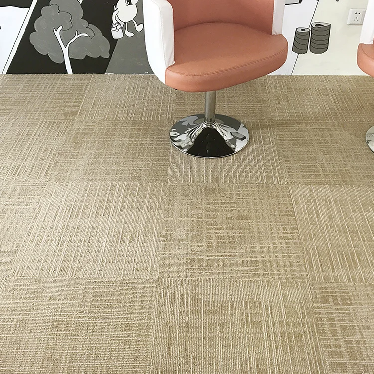 Commercial Design Hot Sale Modular 50x50cm Floor 100% nylon Carpet Tile with PVC Backing