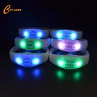 Christmas gift 8 Zones 433MHZ Wireless Remote Controlled LED Bracelet, Music LED Bracelet, Sound LED Bracelet