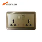 High quality double socket outlet, electric universal wall socket