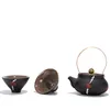 Creative Black Pottery Travel Ceramic Tea Set Special Price Portable Teapot