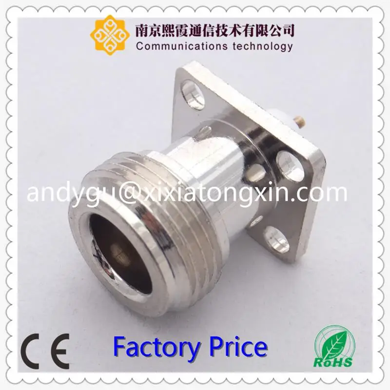 N pot terminal connector RF connector N male right angle crimp type for rg59 XiXia Communication