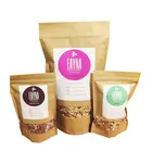 Moisture Barrier Kraft Paper Stand Up Pouch Bags
