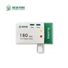 Cumulative time monitoring temperature change disposable temperature indicator card