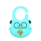 baby Cute baby bibs Kid Soft Silicone Bib Waterproof easily wipes clean