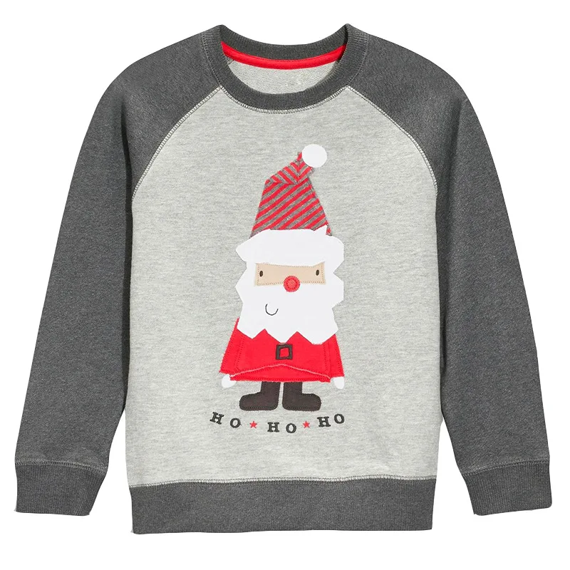 Hot selling 2016 father christmas pattern long sleeve t shirt wholesale