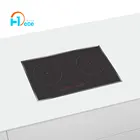 Factory Direct Supply 220V Black Vitro Ceramic Smooth Surface Glass Electric 2 Plate Induction Cooker