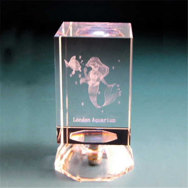 new products k9 glass cube/block gift 3d laser crystal color