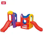 Safety Fun Toys Multicolor Kindergarten Kids Plastic Slides Set For Children
