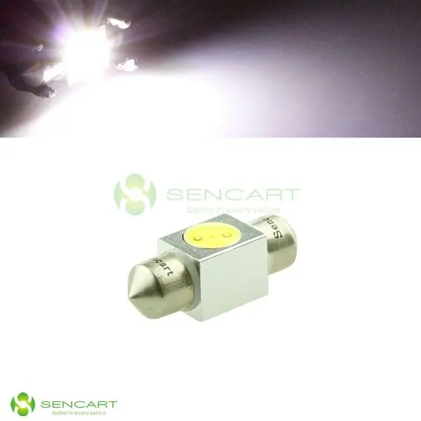 SV8.5-8 31mm 1 LED Festoon Dome Car Light Bulbs 1W 12V White License light Car dome light License light