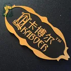 Custom Metal Plates Golden Brand Logos Name Plate for Furniture