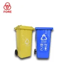 120l dustbin hdpe wheel outdoor trash bin plastic waste recycling trash bin