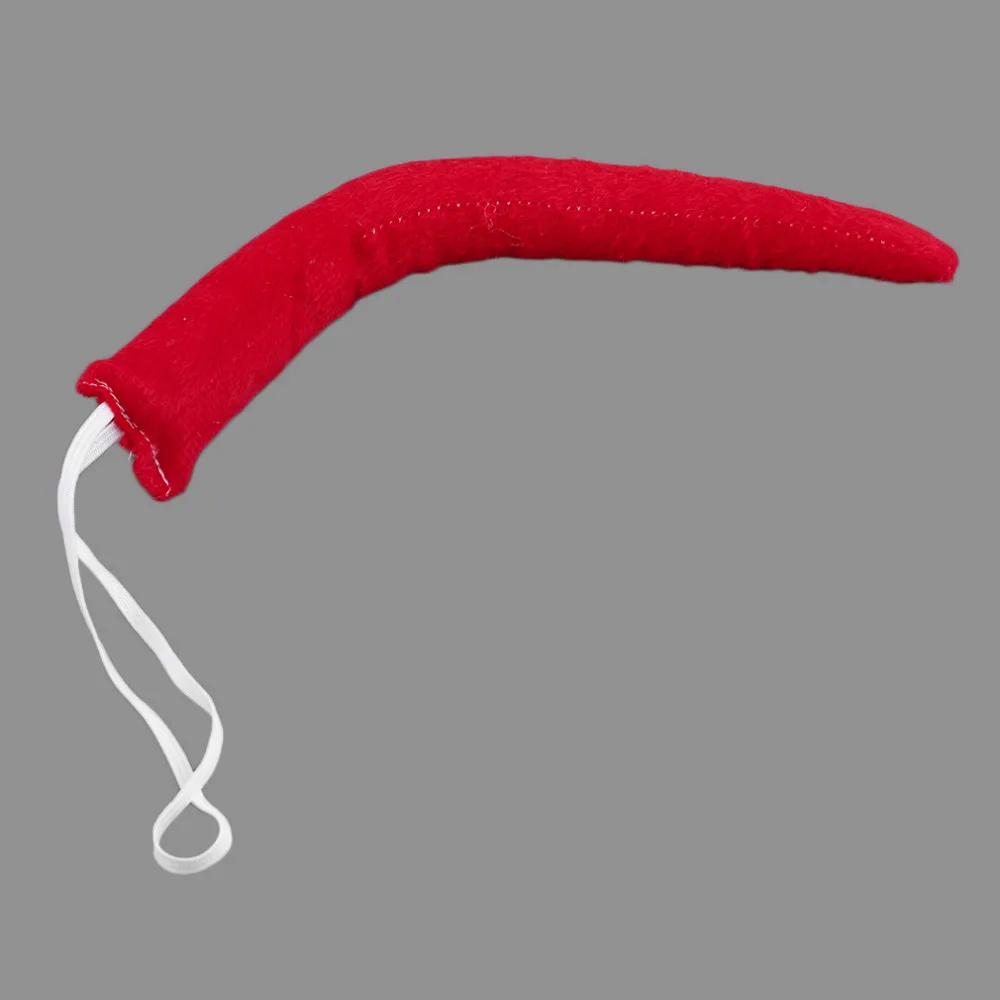 Cute Red Horn Sets Bow Tie 3Pcs Tail Party Ox horn Fancy Dress Costume For Christmas Halloween/Carnivals Large/Small Size