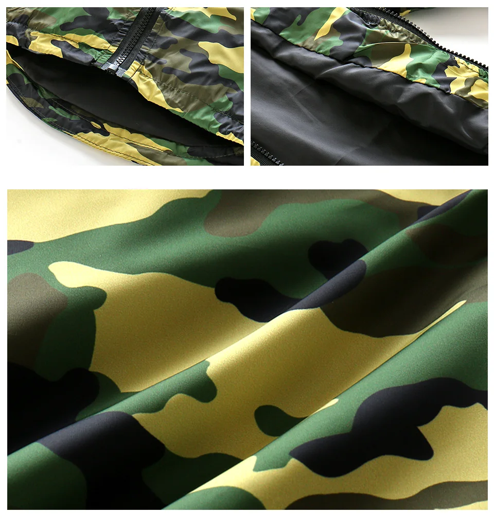 2018 New Children Camo Hooded Jackets For Boy Girls Camouflage Zipper Windbreaker Kids Long Sleeve Casual Outdoor Clothes CMB409 (5)