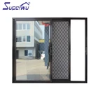 AAMA, NAFS 2011 American standard roller lowes veranda double leaf sliding door with stainless steel mesh