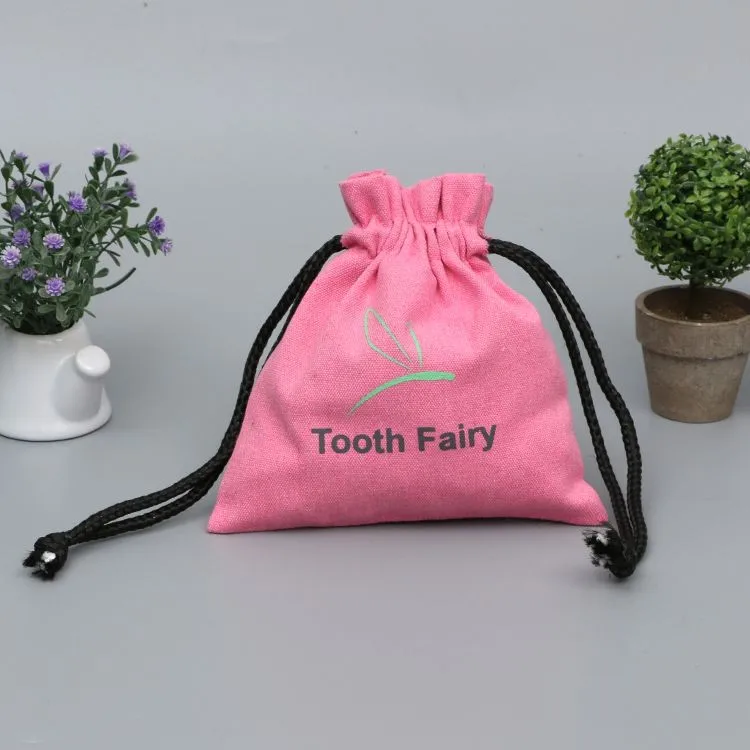 gifts orthodontics tooth talk small cotton drawstring gift bag