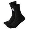 value pack customized logo men cotton soft business black five toe crew socks