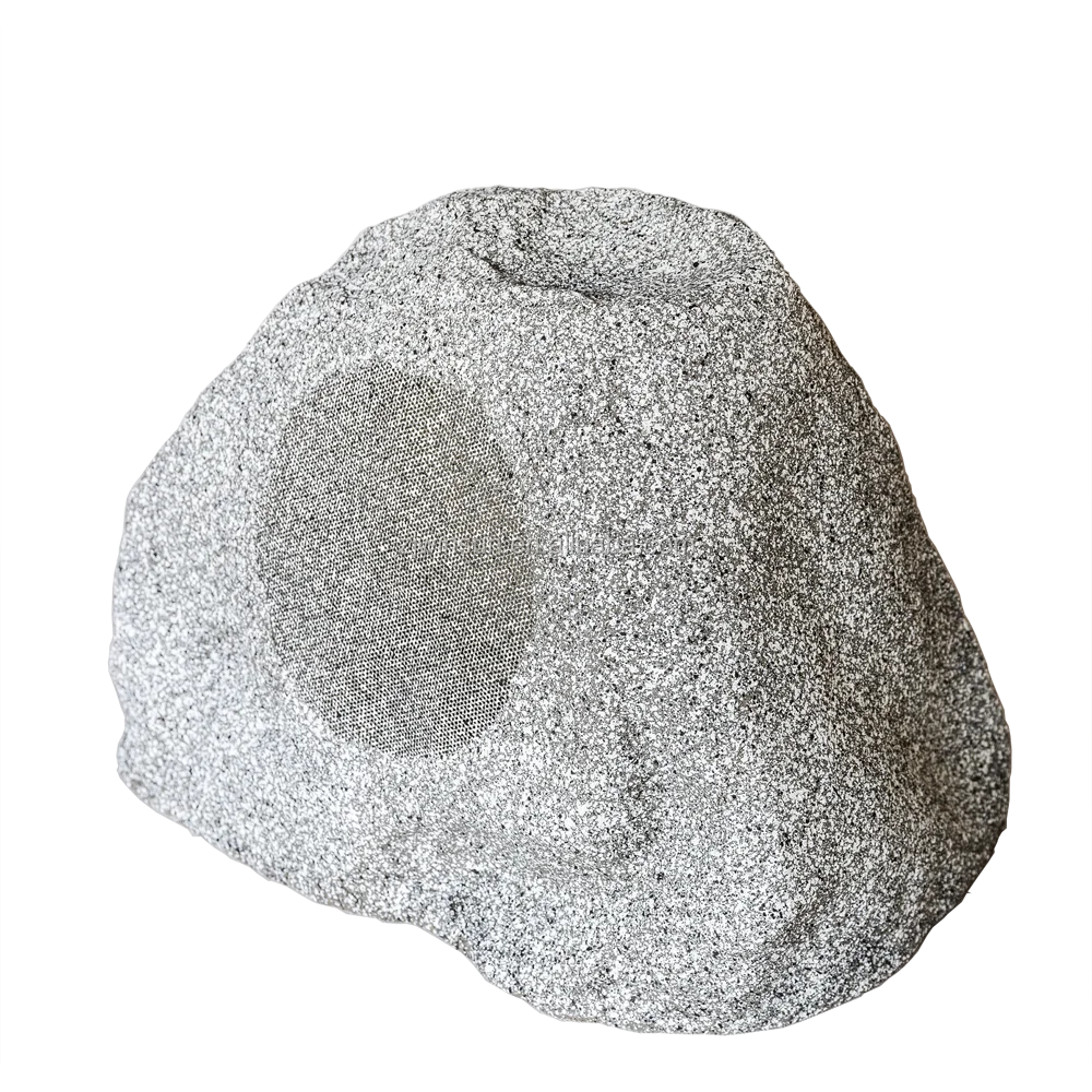 8 Inch Outdoor Weather-Resistant Rock Speaker in Natural Earth Tone Finish - ANKUX.COM