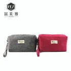 custom travel plain makeup clutch wholesale canvas cosmetic bag