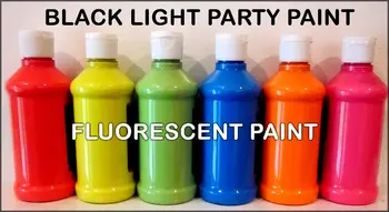 8oz Fluorescent Black Light Washable Paint - Buy Glow Black Light