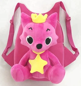 hot sell pinkfong cute shark creative baby schoolbag custom