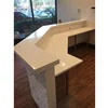 Pure White Quartz Countertop for Kitchen Island,Stone Bar Top