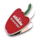 metal apple shaped souvenir budapest fruit fridge magnet