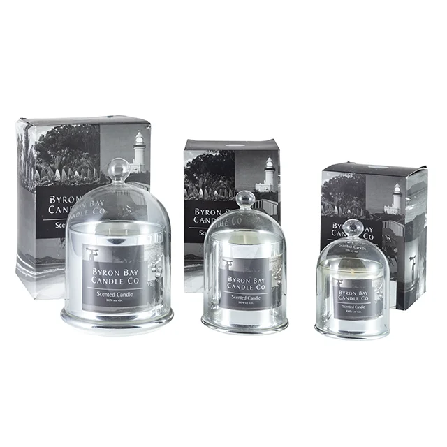 item: lovely gift box dome glass jar natural soy wax candle