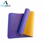 Wholesale Custom Print Double Layer Eco Tpe Yoga Mat