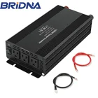 1500W 12V 24V 48V Dc to 110V 220V 230V Ac 1500 Watt Solar Power Inverter With 3 US Socket