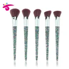 Hot Selling Soft Synthetic Fiber Glitter Powder/Foundation/Blush/Contour Makeup Brushes