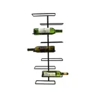 Factory Direct 9 bottle deep wall mount metal wine racks