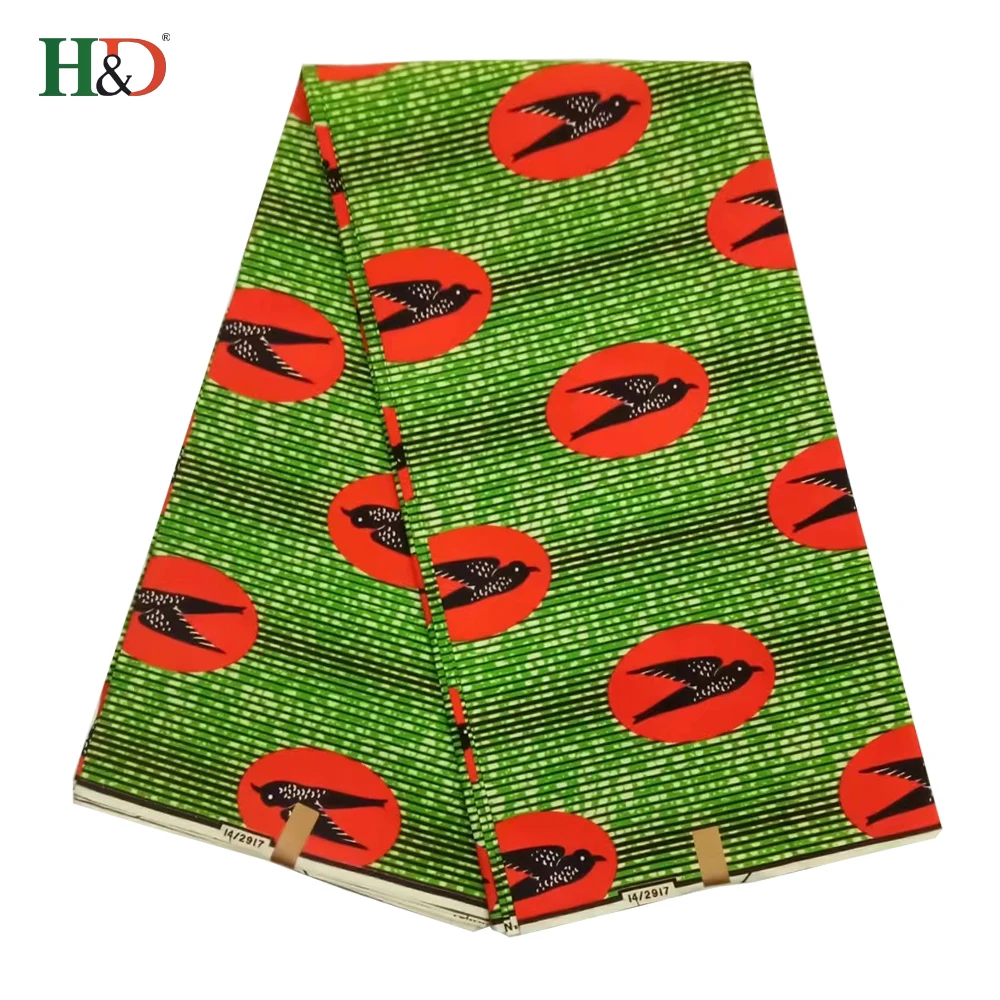 h & d hot super wax sublimation printed fabric african holland