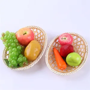 hot selling creative design hand made bamboo weave baskets fruit