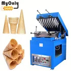 Ice cream cone making egg waffle maker commercial machine