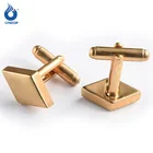 Party Cuff Custom Blank High Quality Square Shaped Men's Metal Cuff Links