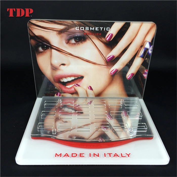 Eyecatching Countertop Makeup Organizer Acrylic Lipstick Display Stand