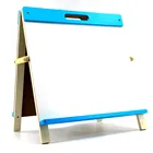 Free sample Wideny custom design logo package yellow pine wood home school supply collapsible children easel stand