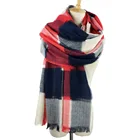 Promotional New Style Shawl 100% Acrylic Woven Plaid Scarf
