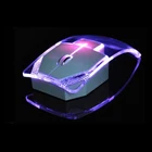 Oempromo luminous lights 2.4G computer transparent wireless mouse